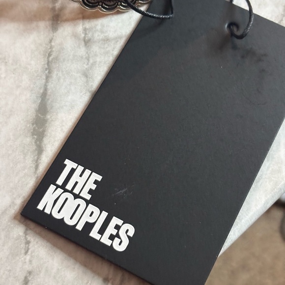 NWT The Kooples Black Belt with Intricate Silver Buckle Womens size 1 or US 4 main image 9